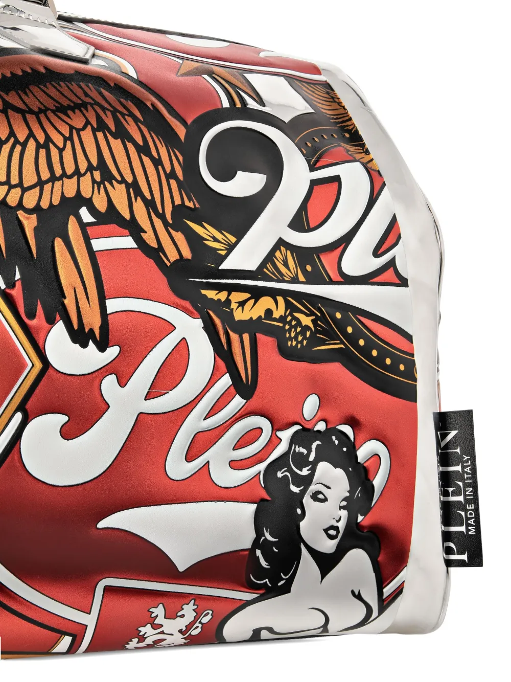 Philipp Plein Reistas met adelaarprint en handgreep Veelkleurig