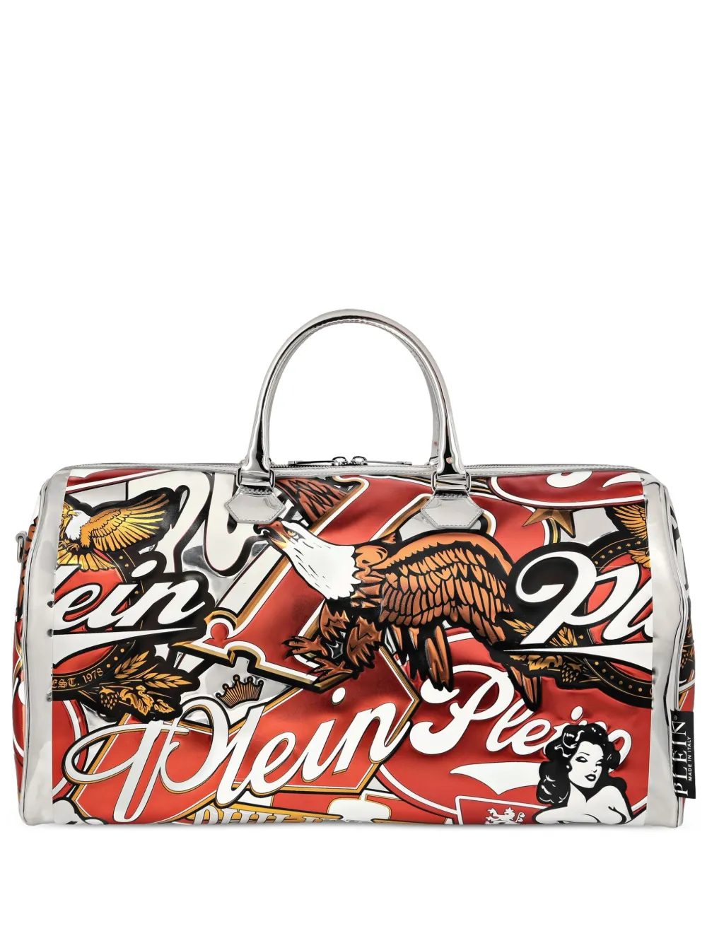 Philipp Plein Eagle-print Top-handle Holdall