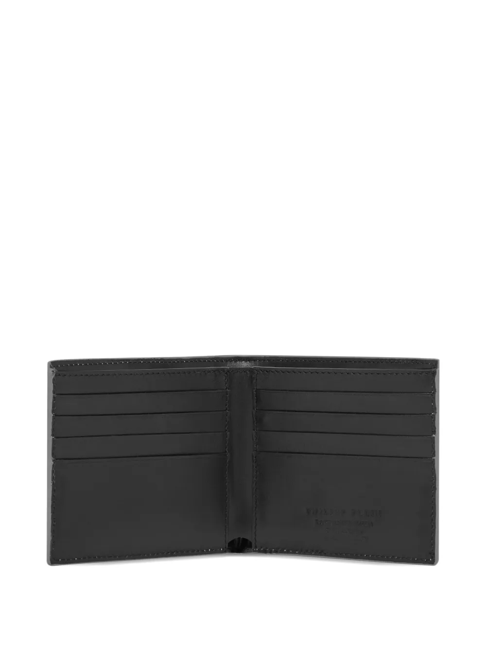 Philipp Plein Embossed-motif Wallet In Black
