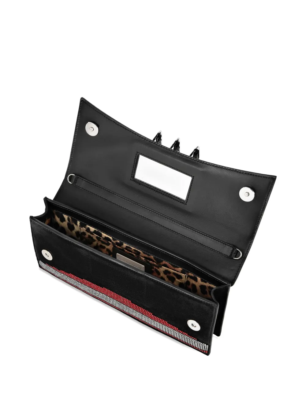 Philipp Plein Us Flag Strass Claw Clutch In Multi