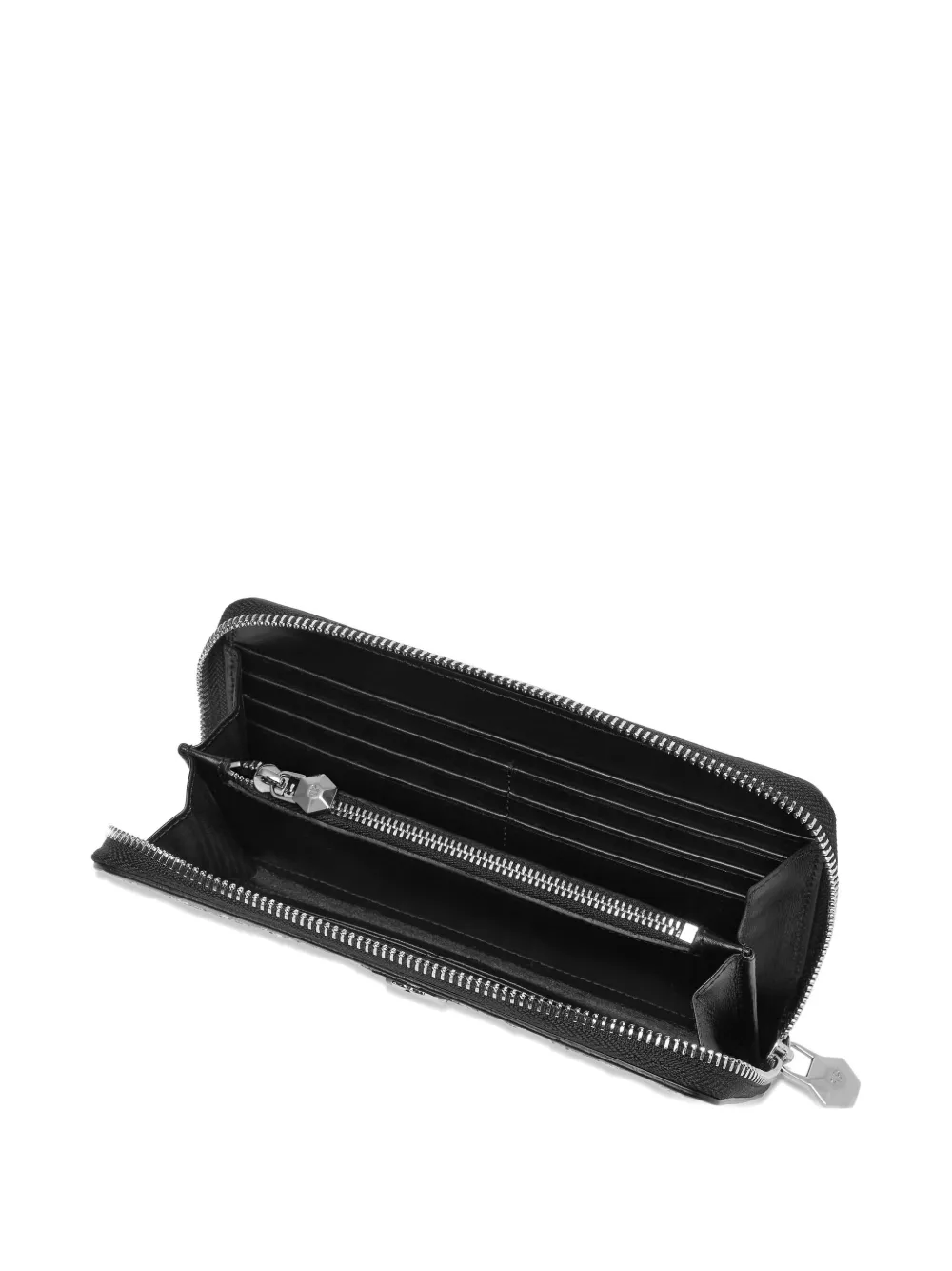 Philipp Plein Portemonnee met monogram en studs Zwart