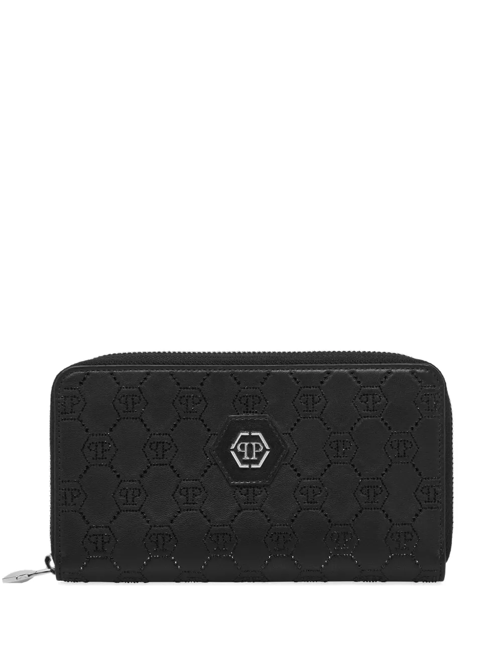 Philipp Plein monogram-pattern wallet | Black | Image 1