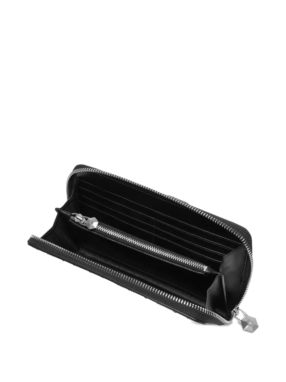 Philipp Plein Portemonnee met monogramprint Zwart