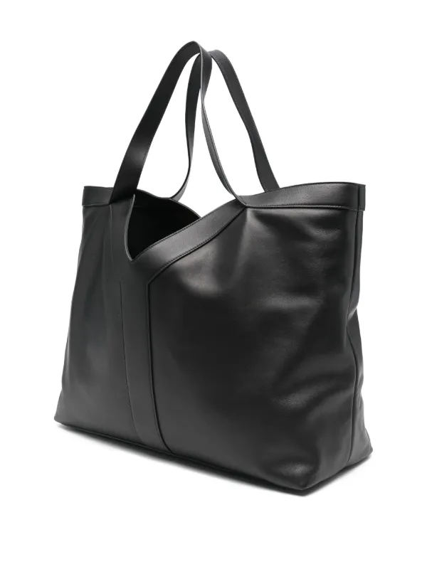 Saint Laurent Y レザー ハンドバッグ L | ブラック | FARFETCH JP