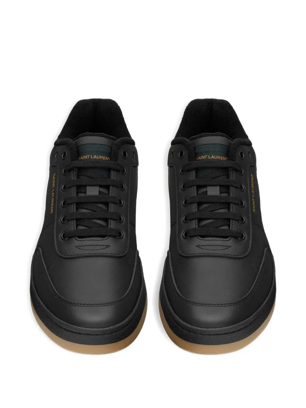 Saint Laurent SL 61 leather logo sneakers Black