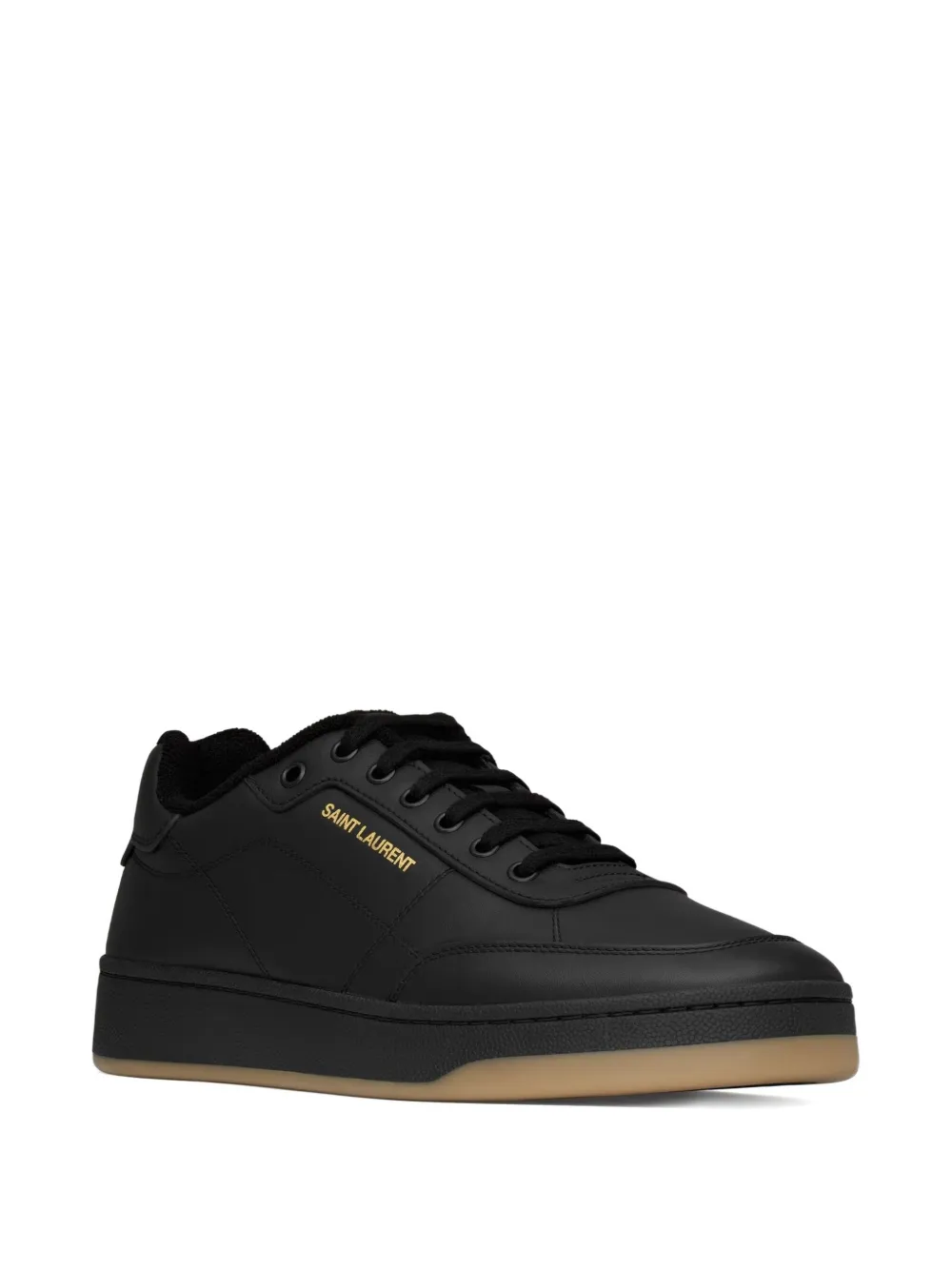Saint Laurent SL 61 leather logo sneakers Black