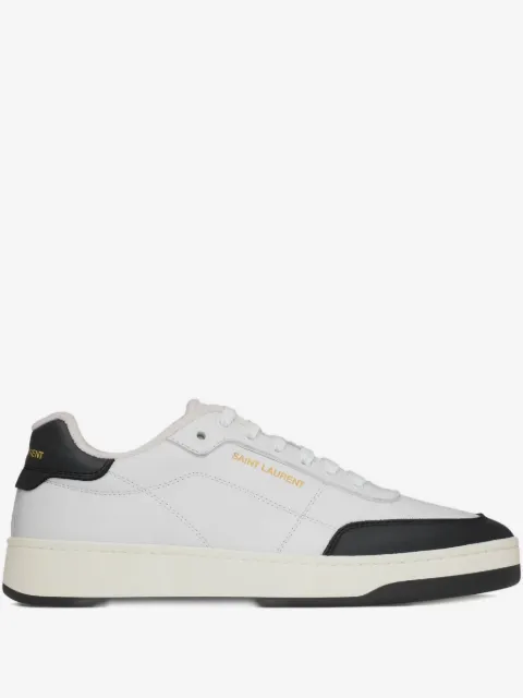 Saint Laurent tenis de piel con agujetas