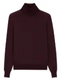 Saint Laurent turtleneck wool sweater - Red