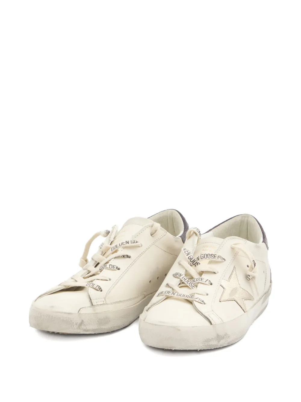 Golden Goose Super-Star crocodile-effect sneakers - Beige