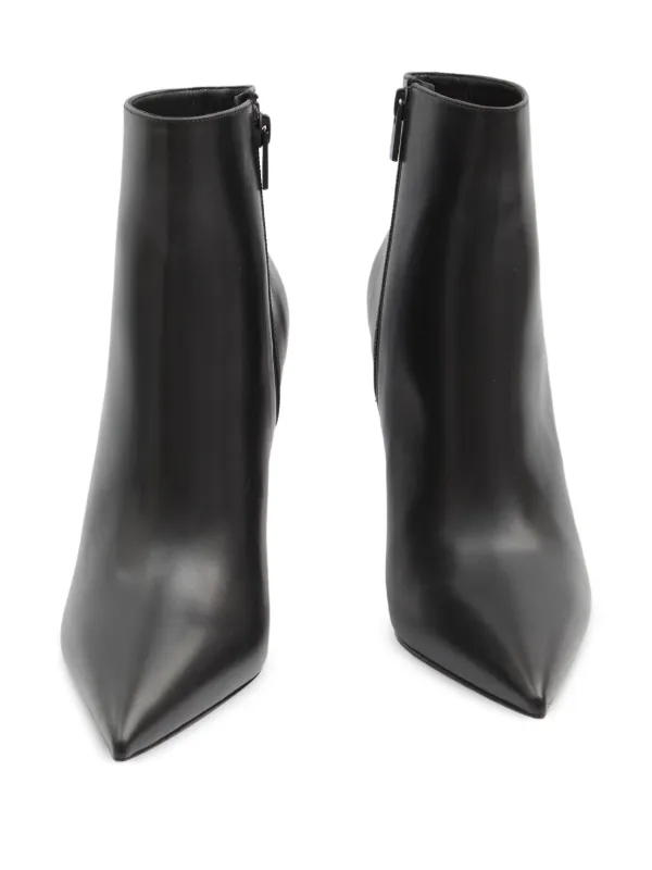Christian Louboutin｜Miss Z 100mm ブラックレザーブーツ Miss Z - 100 mm Pumps - Patent calf leather - Black - Women