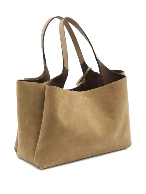 Tod's suede leather shopping bag