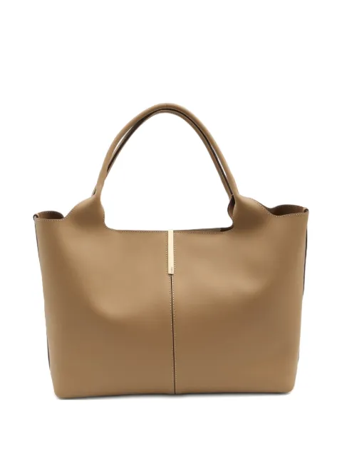 Tod's medium top-handle gold-bar tote bag