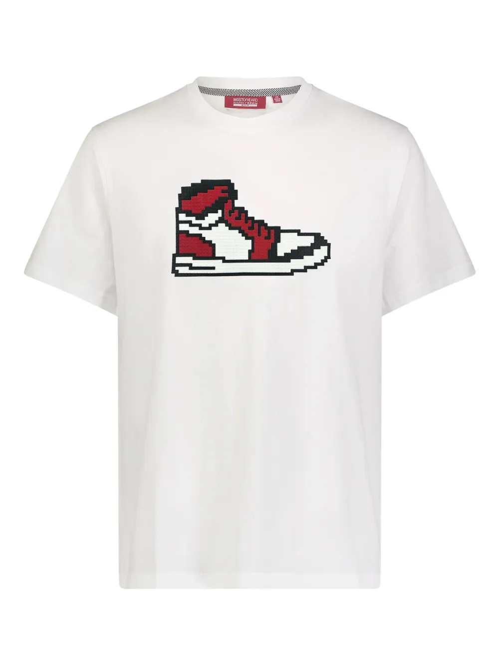 Mostly Heard Rarely Seen 8-Bit sneaker-print T-shirt | White | Image 1