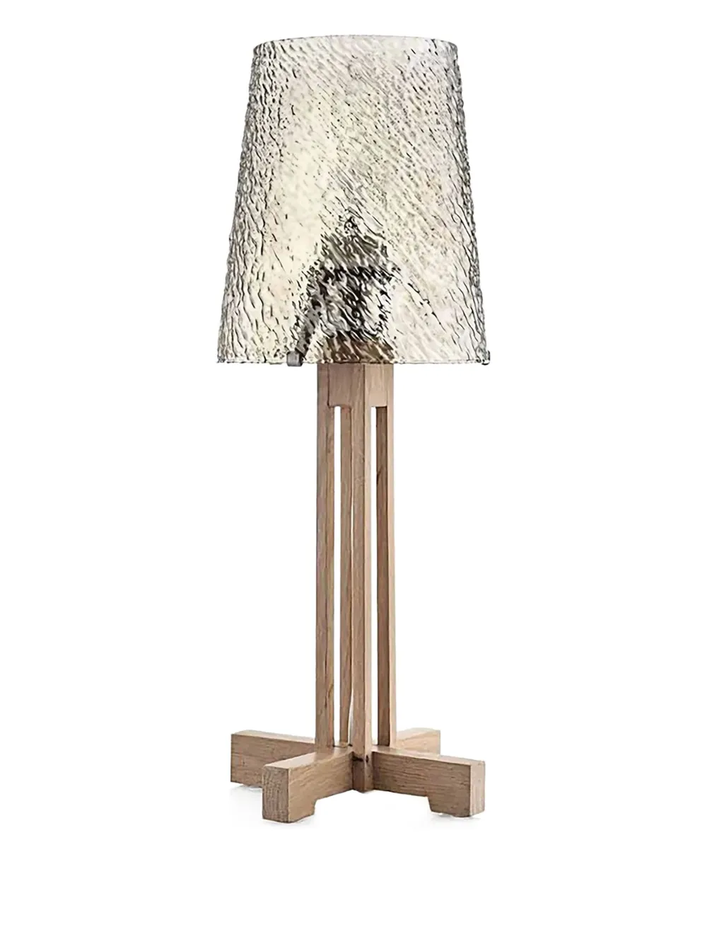 Ivv Hammered-glass Table Lamp In Gold