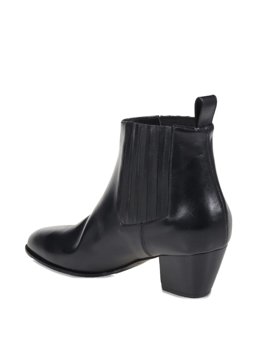Sergio Levantesi elastic-panel block-heel boots Black