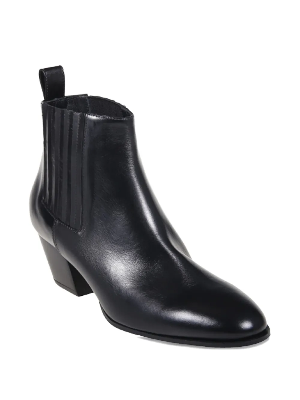 Sergio Levantesi elastic-panel block-heel boots Black