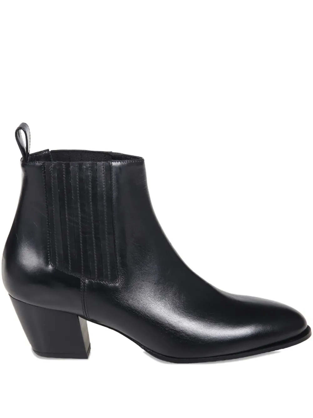 Sergio Levantesi elastic-panel block-heel boots Black