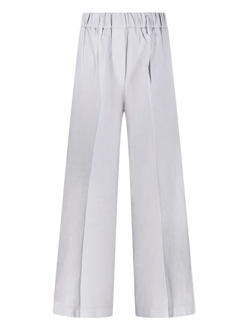 Forte Forte Elasticated-waistband Trousers In Gray