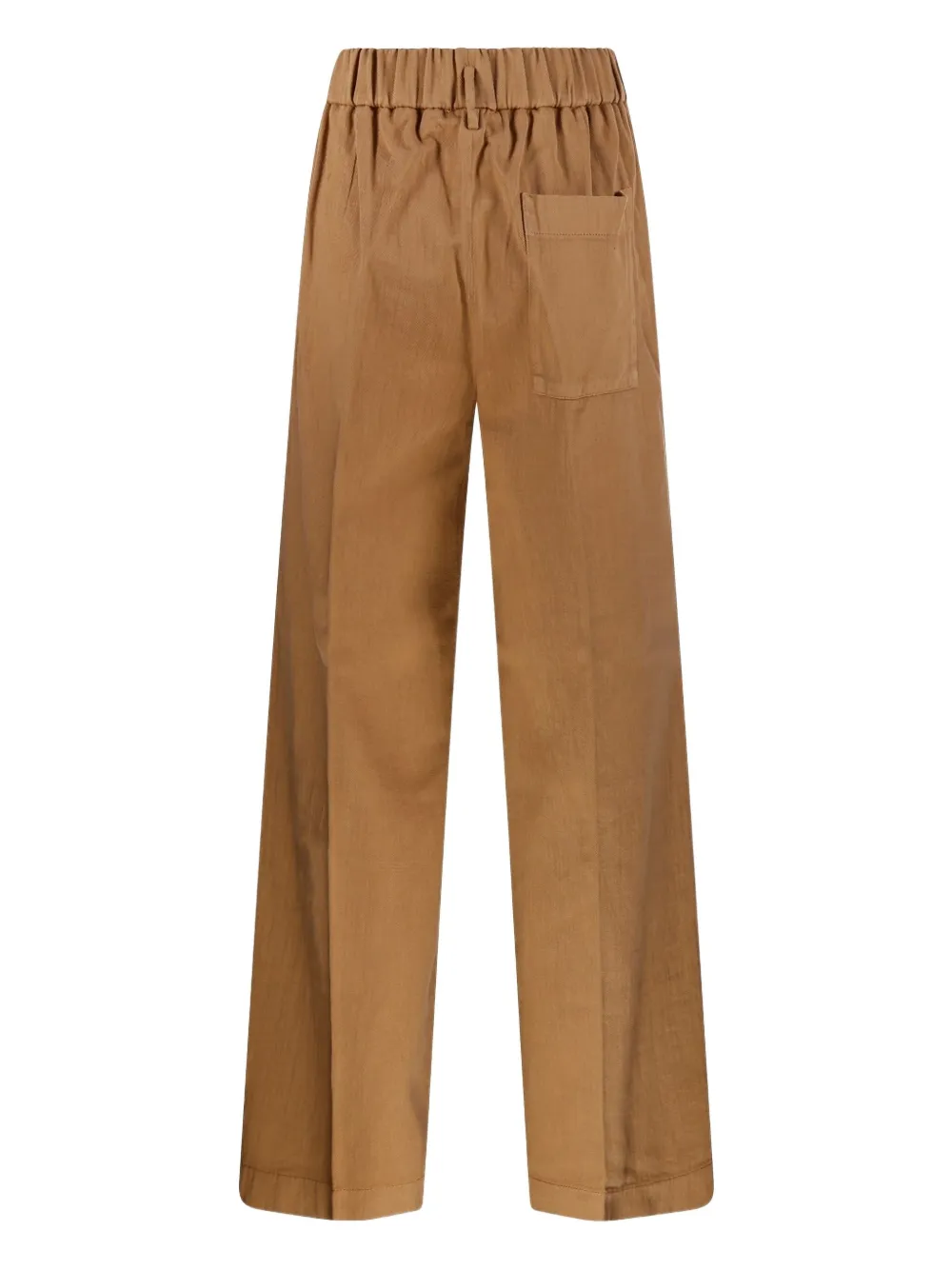 Forte Forte elastic-waist pleated trousers - Bruin