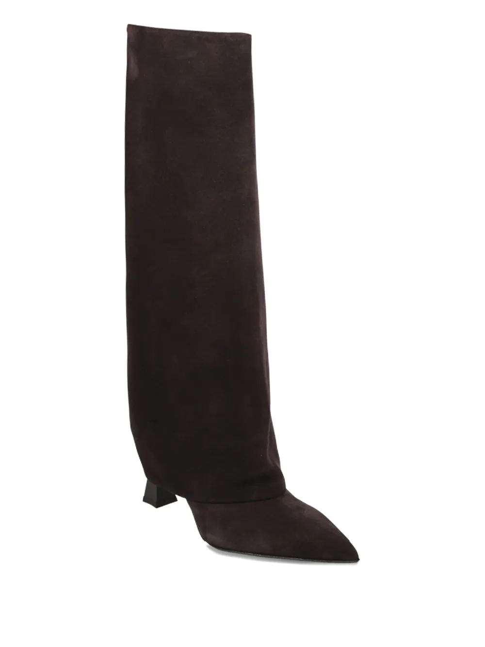 Sergio Levantesi slouch suede boots Brown
