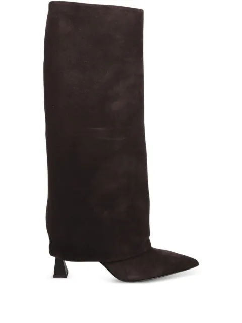 Sergio Levantesi slouch suede boots