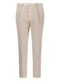 Santaniello pleated corduroy trousers - Neutrals