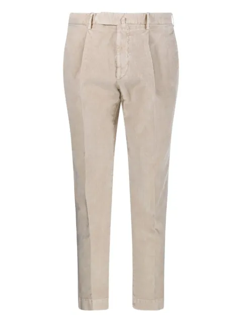 Santaniello pleated corduroy trousers