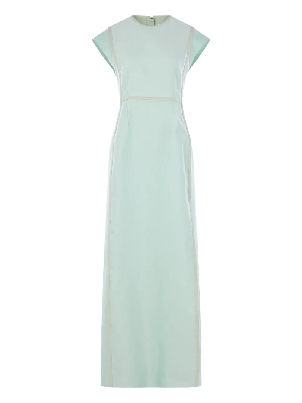 Jil Sander Short-sleeve Maxi Dress In Green