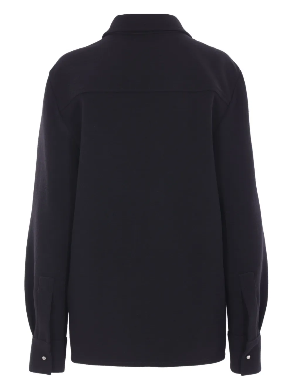 Jil Sander wool blend shirt - Zwart