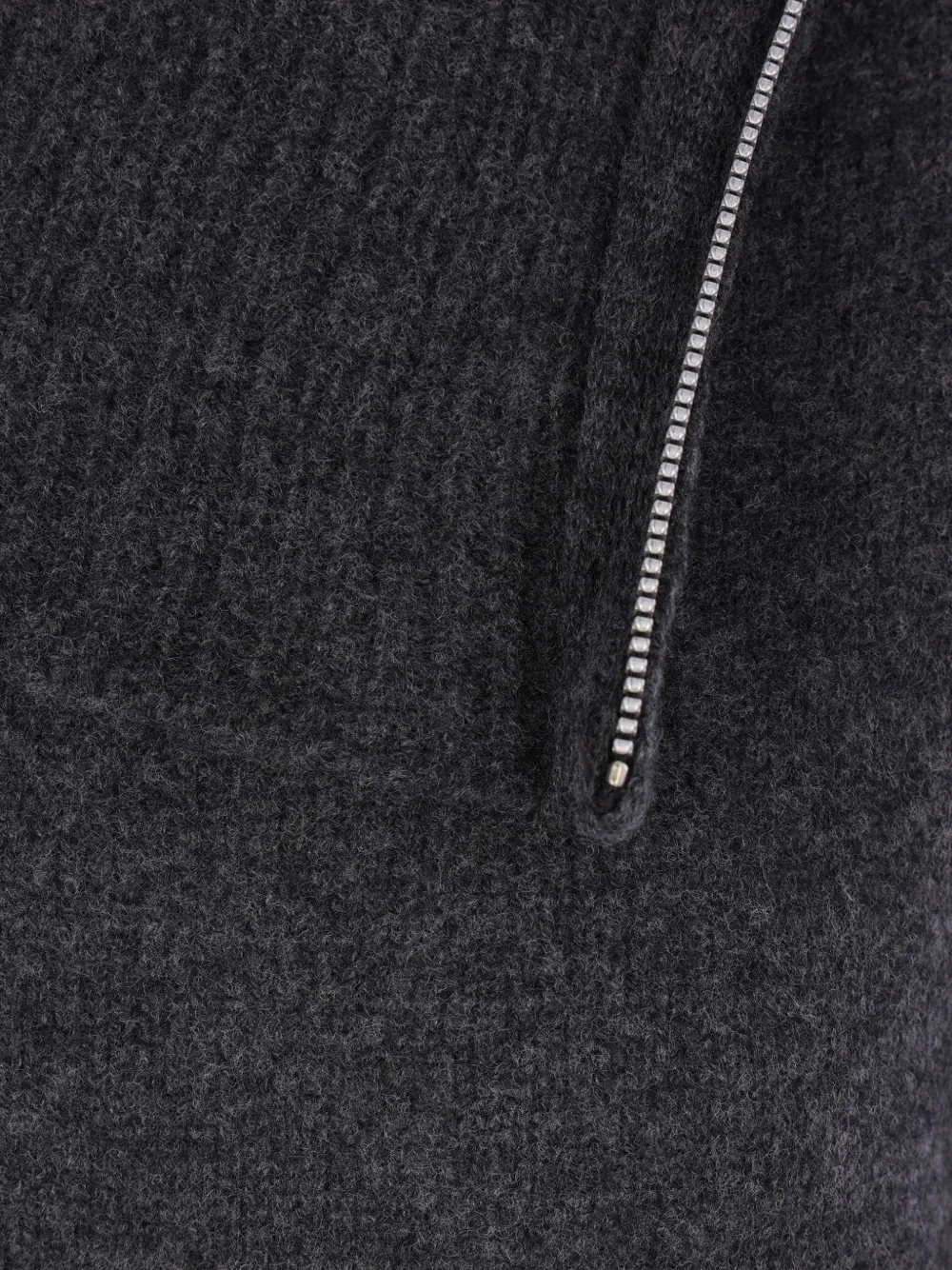 Yohji Yamamoto Zip-detail Sweater In Gray