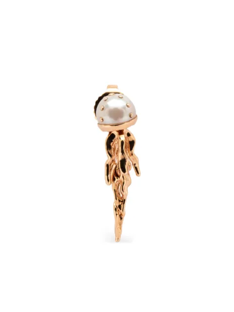 Bibi van der Velden 18K rose gold Jellyfish pearl earring
