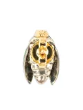 Bibi van der Velden 18K yellow gold Scarab diamond and tsavorite earring