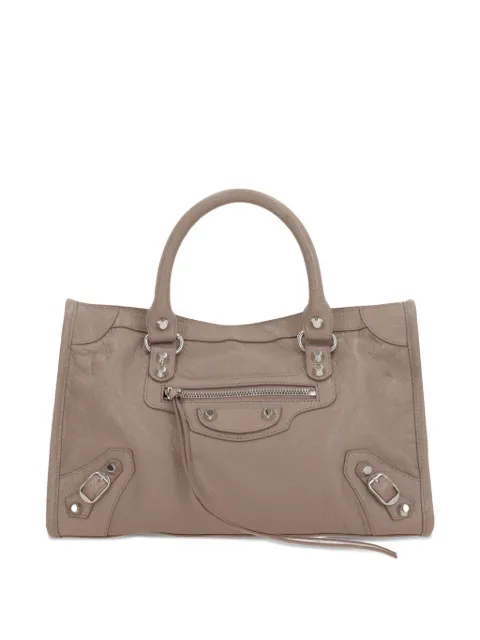 Balenciaga Bolsa de mão Le City de couro com tachas