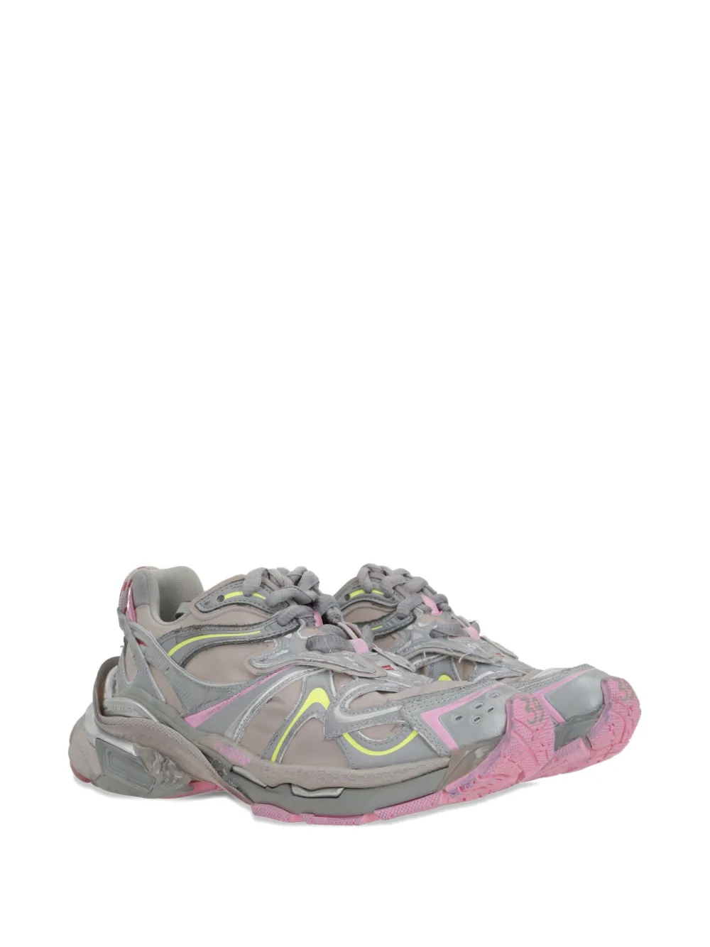Balenciaga Runner 2.0 lace-up panelled sneakers - Grijs