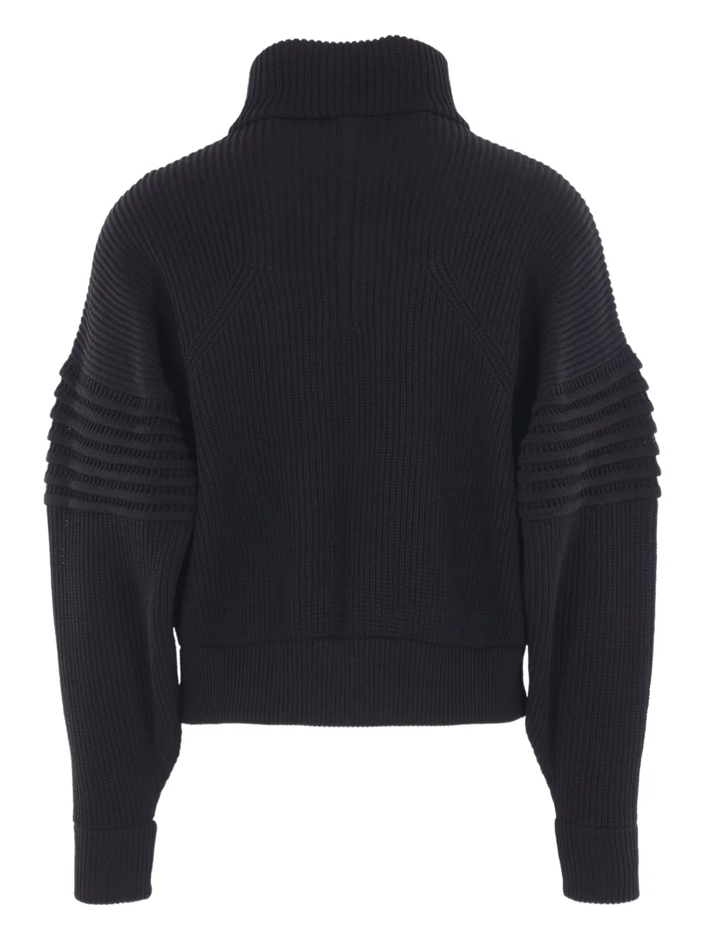 Cfcl Ribbed-detail Zip-up Jacket In Black