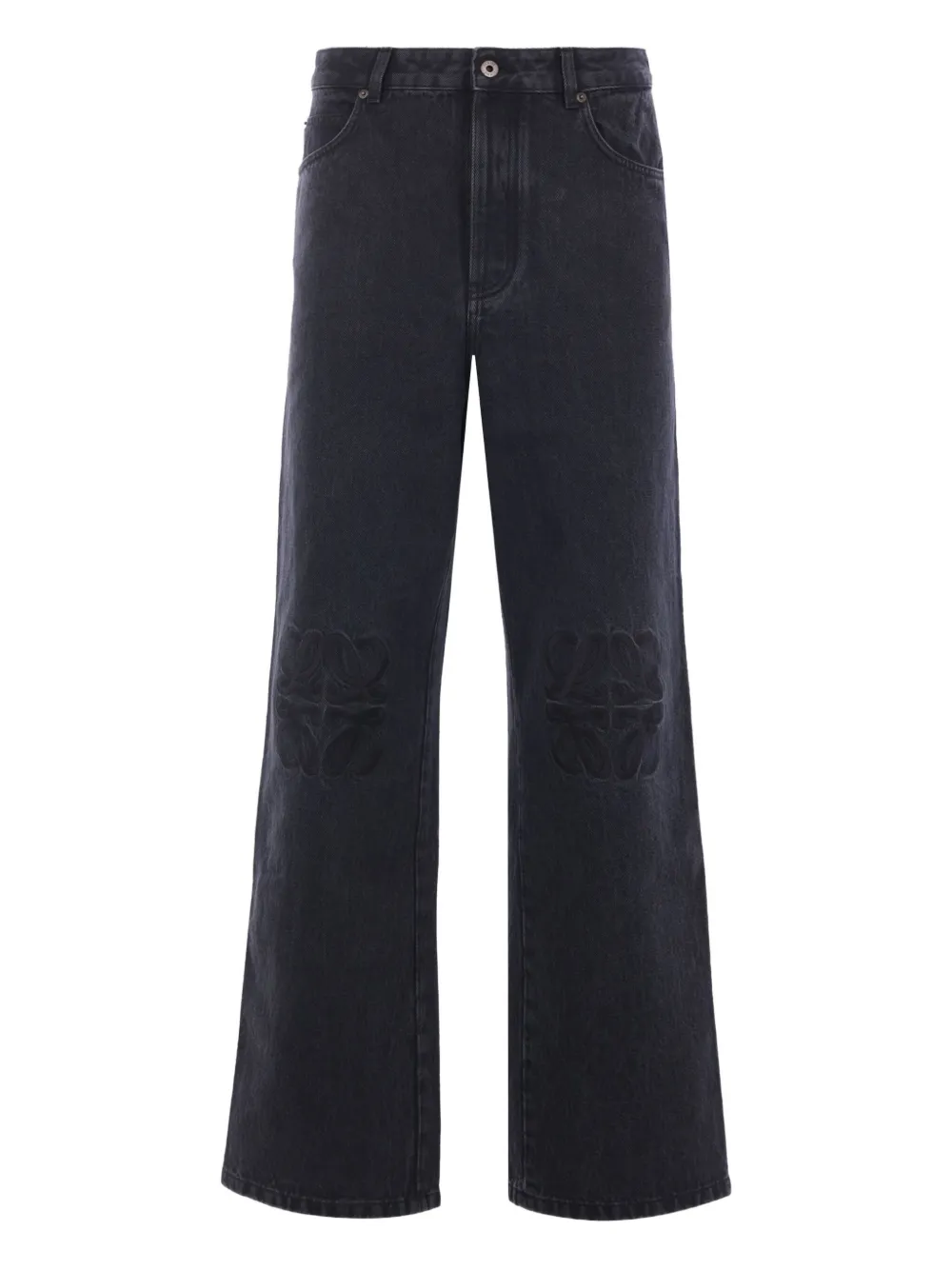 LOEWE Anagram embroidered jeans | Black | Image 1