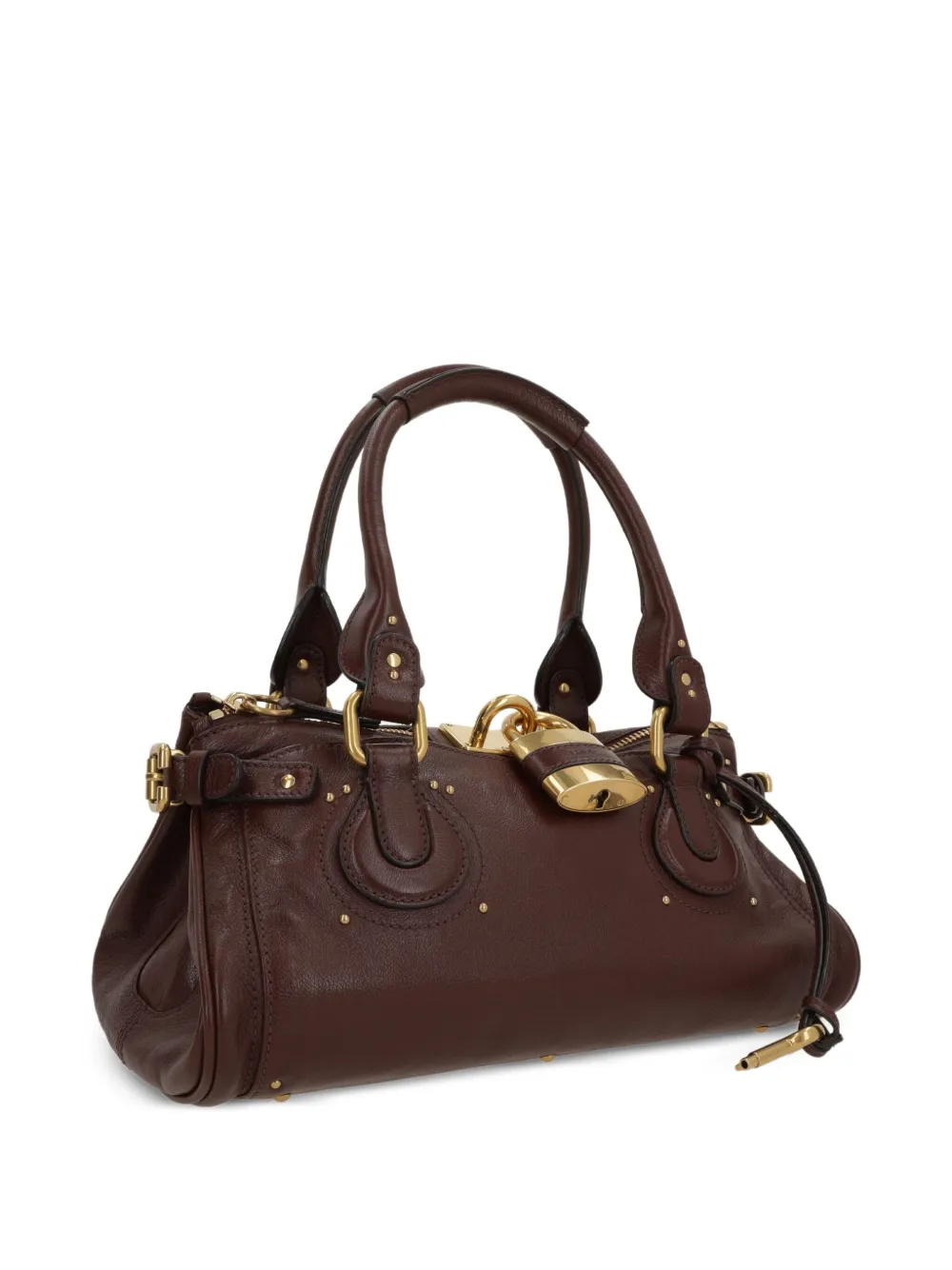 Chloé Paddington Medium Hand Bag Brown Chloé Paddington Padlock Studded Tote Bag | Brown | FARFETCH