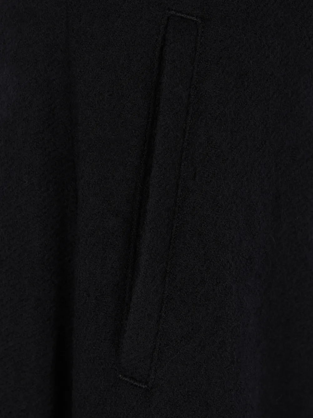 Yohji Yamamoto Rok met ruches en vlakken Zwart