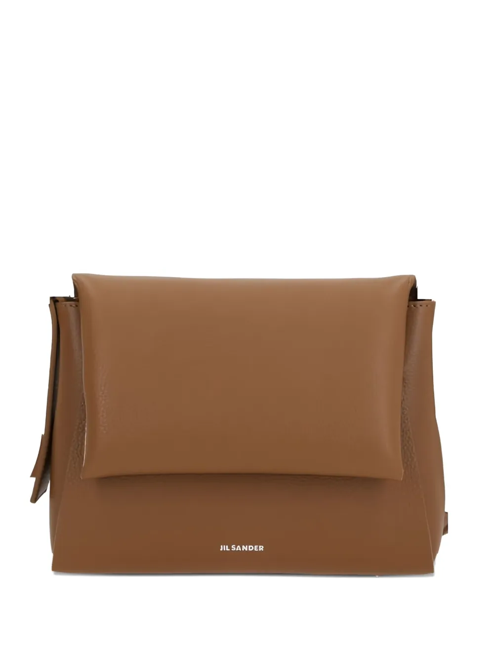 Jil Sander logo-stamp leather shoulder bag | Brown | Image 1