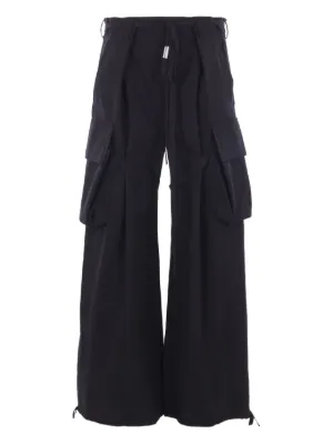 ANN DEMEULEMEESTER 変形シルクサテンパンツ ANN DEMEULEMEESTER 変形シルクサテンパンツ