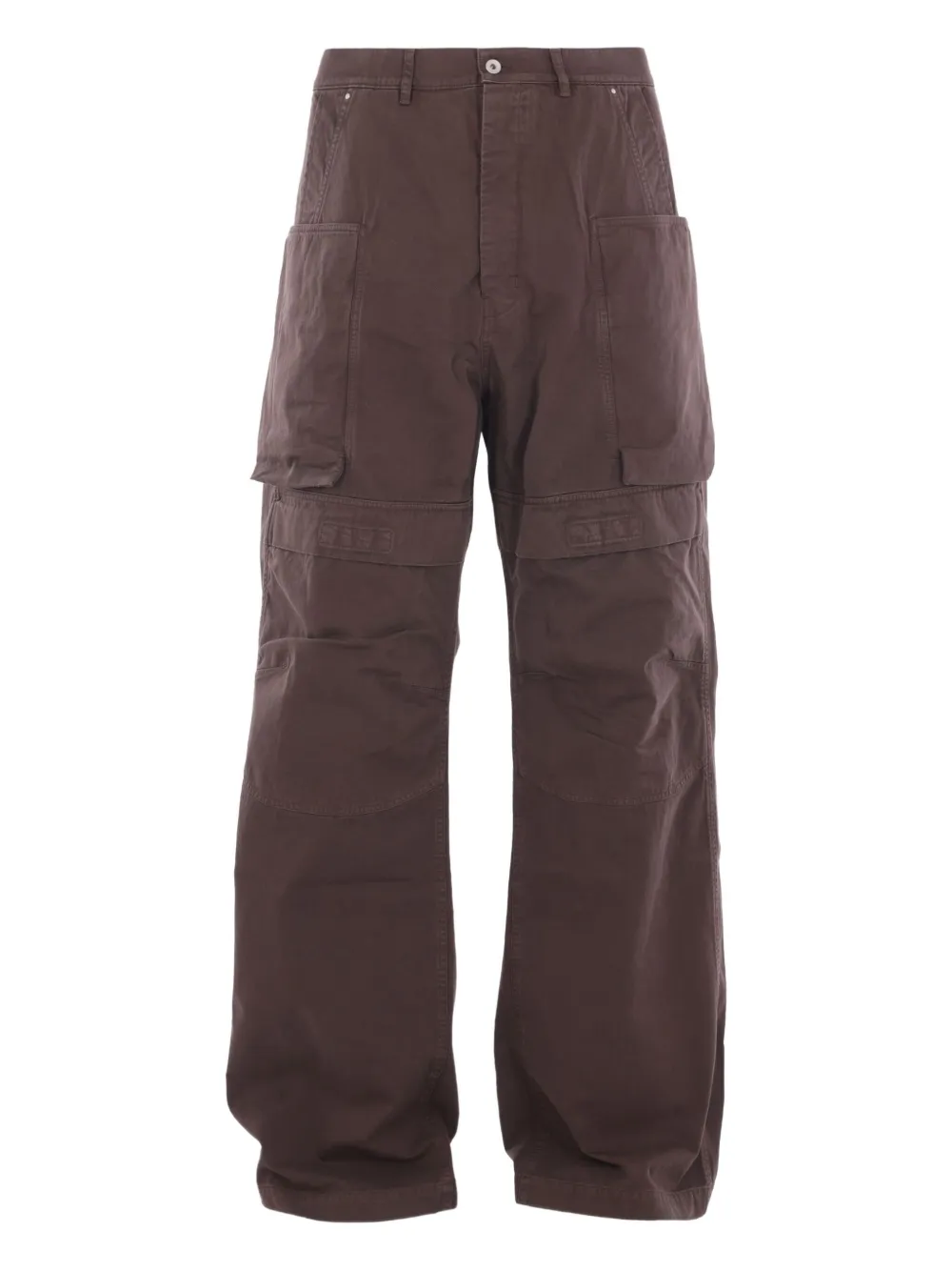 Rick Owens DRKSHDW multi-pocket cotton jeans - ブラウン Rick Owens DRKSHDW multi-pocket cotton jeans - ブラウン