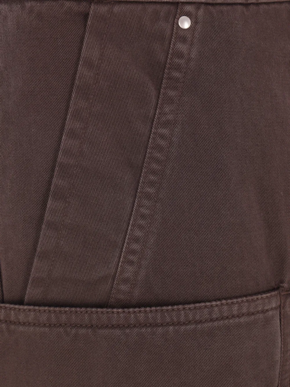 Rick Owens Drkshdw Multi-pocket Cotton Jeans In Brown