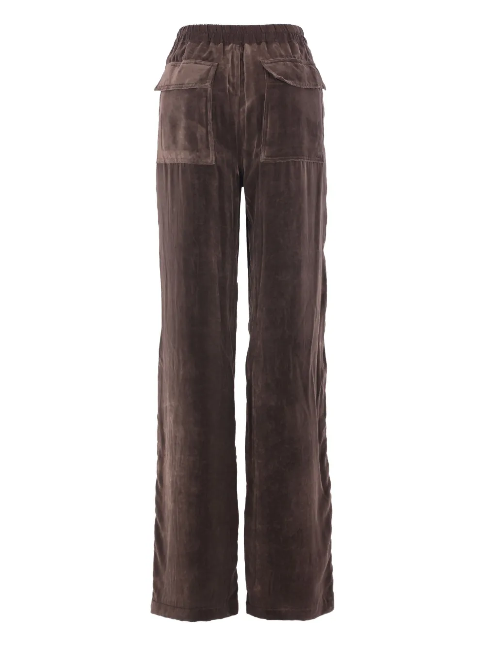 Rick Owens Geth Belas Drawstring Trousers In Brown