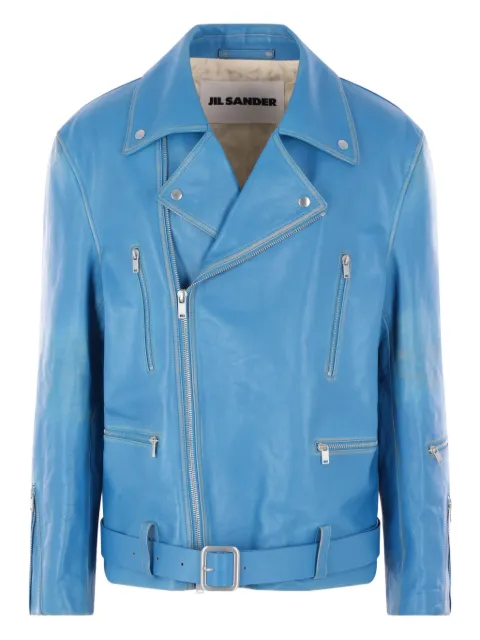 Jil Sander zip belted jacket