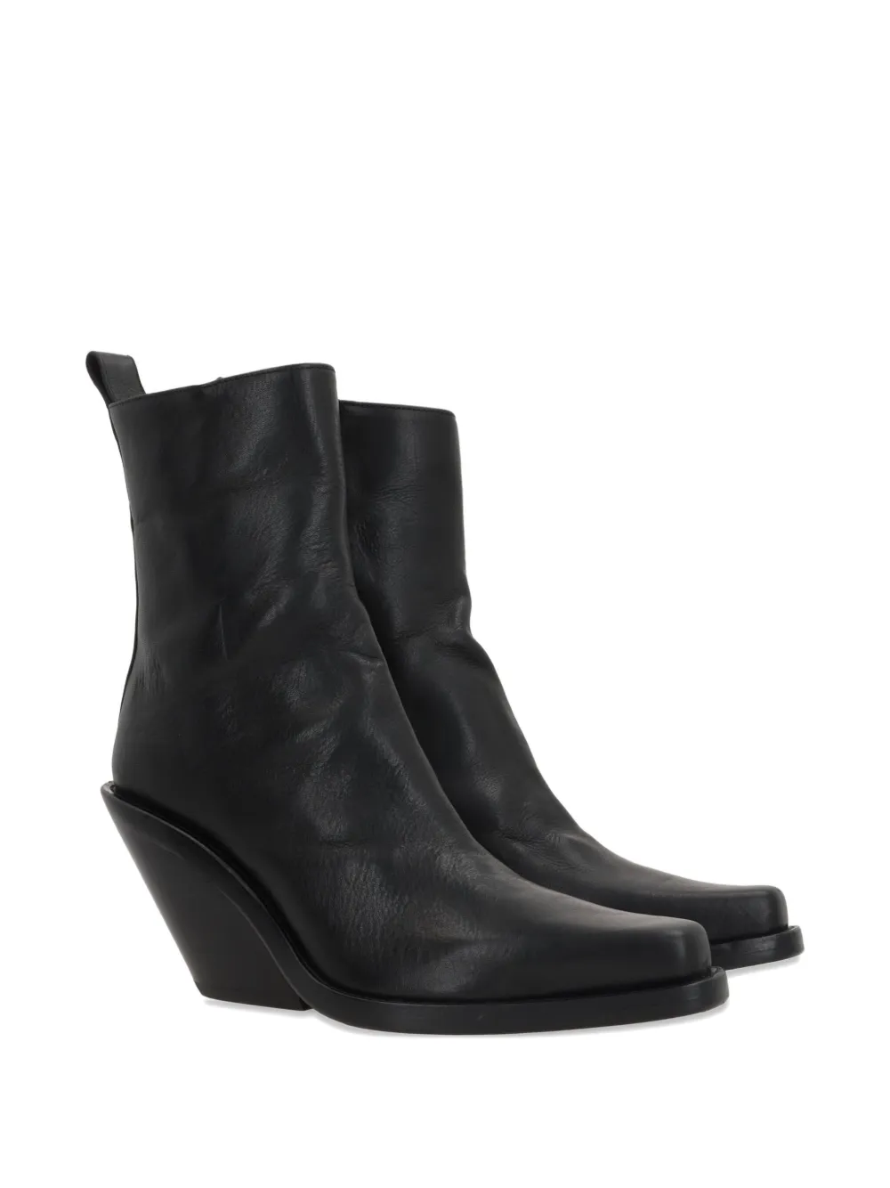 Ann Demeulemeester 75mm calf leather boots Black