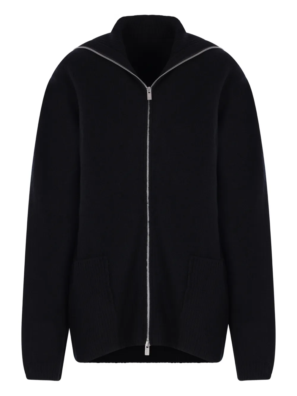 Yohji Yamamoto full-zip cardigan - Nero