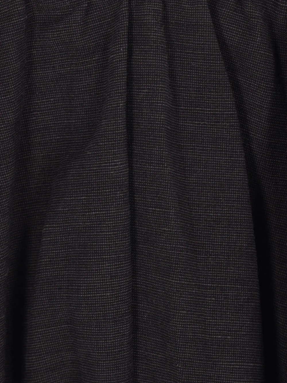 Balenciaga Hybrid Pleated Wool-ramie Midi Skirt In Black
