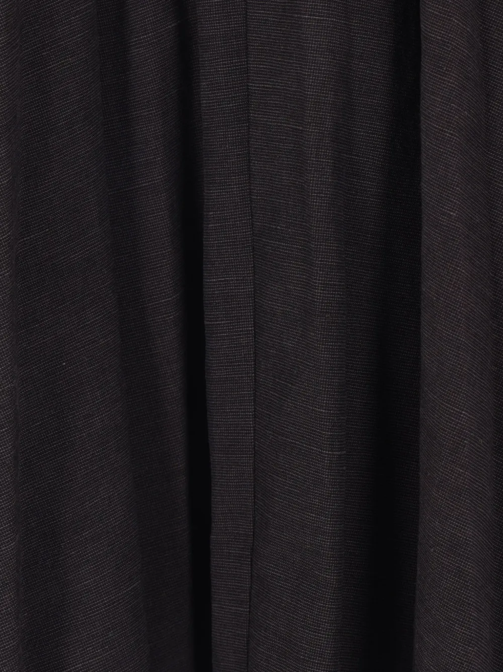 Balenciaga Hybrid Pleated Wool-ramie Midi Skirt In Black