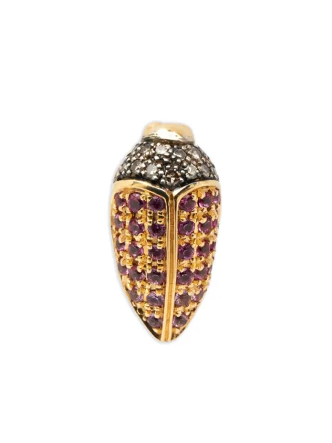 Bibi van der Velden 18kt Bee Gelbgoldohrringe mit Diamanten