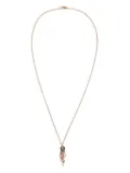 Bibi van der Velden 18K rose gold Jellyfish diamonds and pearl necklace - Pink